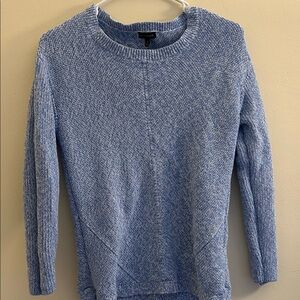 Talbots Heather Blue Crew Neck Sweater